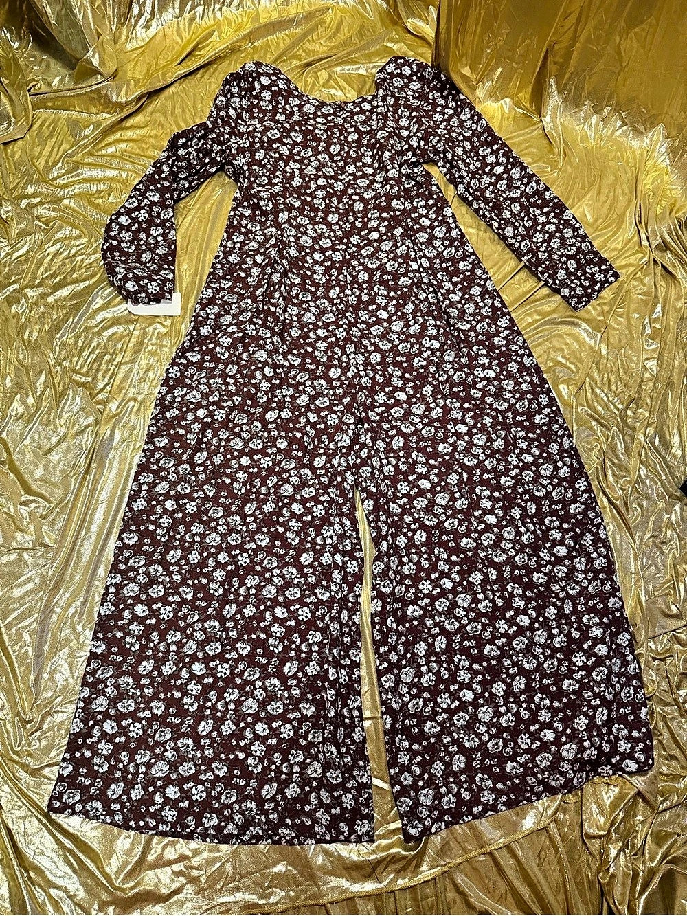 Disney Studios Costumes Dept Ann Taylor Floral Wide Leg Jumpsuit medium